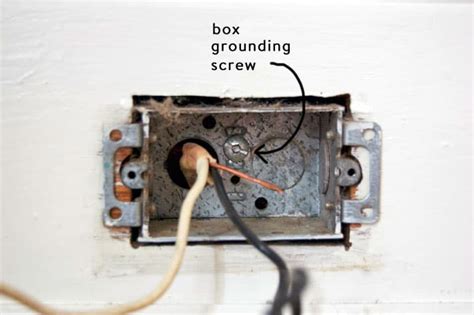 grounding when replacing a metal switch box to plastic|grounding receptacle replacement.